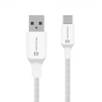 Tactical Stitch Thread-kabel USB-A/USB-C hvid – lade- og datakabel – 1,2 m