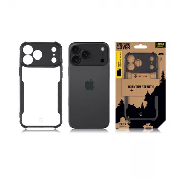Tactical bagcover Quantum Stealth til Apple iPhone 17 Pro Max klar/sort