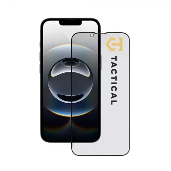 Tactical Glass Shield Privacy Stealth 5D til iPhone 13/13 Pro/14/16e/17e sort