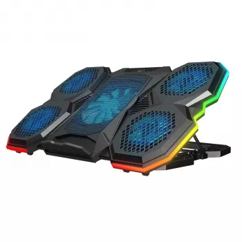 Rampage X-RANGER 9-17 RGB justerbar laptop-køleplade