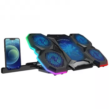 Rampage X-RANGER 9-17 RGB justerbar laptop-køleplade