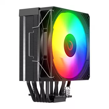 Rampage Octagon C70 CPU-køler LGA1700/AM5 LCD-blæser Infinity 120mm ARGB sort