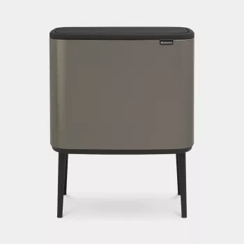 Brabantia Bo Touch Bin 34 L rektangulær platin plast
