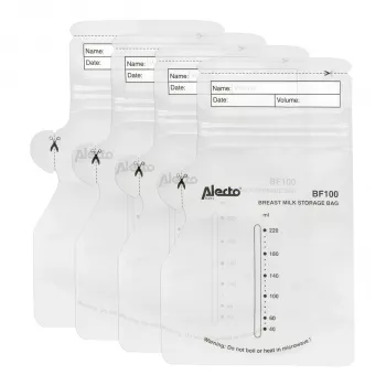 Alecto Modermælks Opbevaringsposer 220 ml, 100 Stk (BF-100)