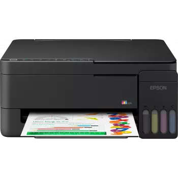 Epson EcoTank L3351 Multifunktionsprinter - Farve - A4 - Print, scan, kopier - Blækstråle - 33 sider/min. sort kladde - USB, Wi-Fi, Wi-Fi Direct - sort