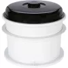 WECK Juicer kombi-sæt elektrisk saftkoger med damp-juicer, 29L, 1800W, rustfrit stål