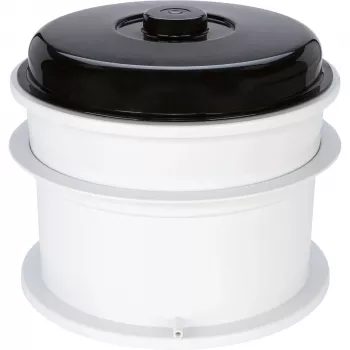 WECK Juicer kombi-sæt elektrisk saftkoger med damp-juicer, 29L, 1800W, rustfrit stål