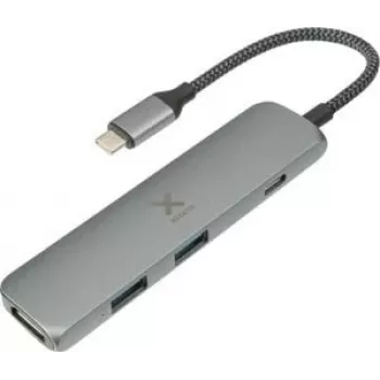 Xtorm XWH03 USB-C-hub - USB 3.2 Gen 1, 4K HDMI, 60W PD, aluminium, sort
