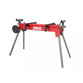 SKIL Work Table Stand 1300AA - Massiv træarbejdsbord med 2 skuffer og hulvæg, 200 kg bæreevne