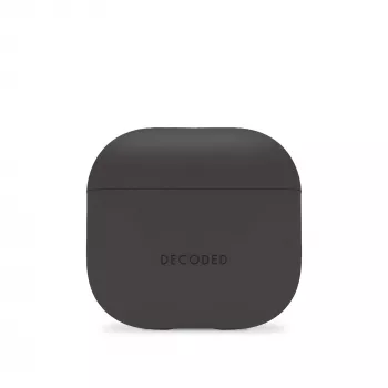 Decoded Silicone Aircase beskyttelsescover til Apple AirPods 4. generation (Charcoal)
