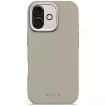 Decoded AntiMicrobial silikonebagcover til iPhone 17 MagSafe-kompatibel Soft Taupe