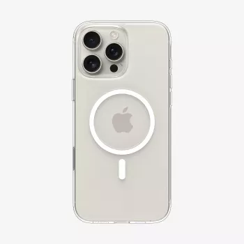 Spigen Thin Fit T Mag MagSafe Case til iPhone 16 Pro, Clear/hvid