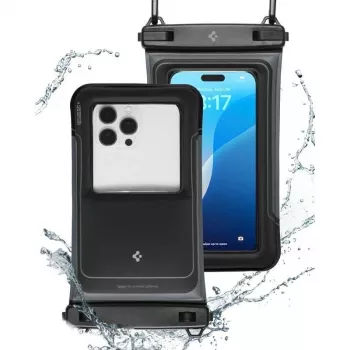 SPIGEN A611P universal vandtæt flydedæksel 2-pak Mat sort