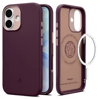 Spigen Nano Pop Mag MagSafe cover til iPhone 17, Burgundy Bean