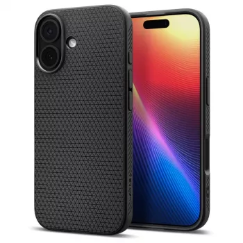 Spigen Liquid Air Case for iPhone 17, Matte Black