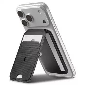 SPIGEN S314-2 Slim Fold stativ MagSafe universelt magnetisk kortholder sort
