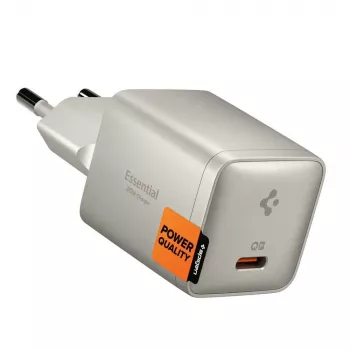 SPIGEN EE301EU-GAN ESSENTIAL 1-PORT NETVÆRKSOPLADER 30W NATURAL TITANIUM