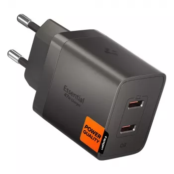 SPIGEN EE472EU-GAN Essential 2-Port Netværksoplader 47W Gunmetal