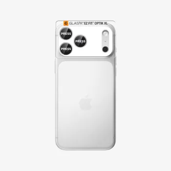 Spigen Optik Pro XL Glass EZ Fit kamerabeskytter til iPhone 17 Pro Max, sølv