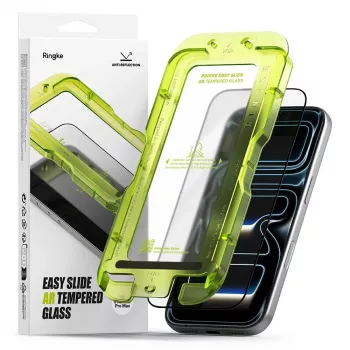 Ringke Easy Slide anti-reflekterende skærmbeskyttelse af hærdet glas til iPhone 17 Pro Max, sort