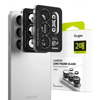 Ringke Camera Frame Protector 2-pak til Samsung Galaxy S26 Ultra sort