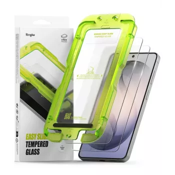 Ringke Easy Slide 2-pak hærdet glas skærmbeskyttelse til Samsung Galaxy S26 Clear