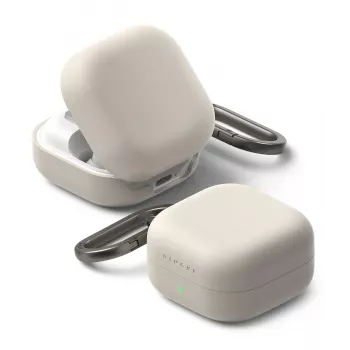 Ringke Silicone-cover til Samsung Galaxy Buds 4 / 4 Pro - Stone