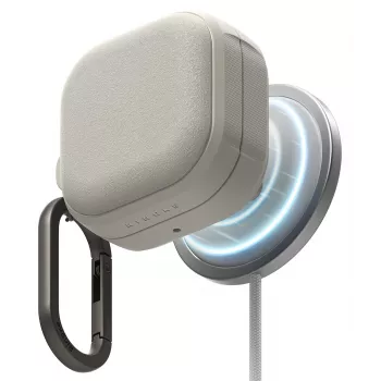 RINGKE ONYX Magnetic MagSafe-cover til Samsung Galaxy Buds 4 / 4 Pro, Warm Grey