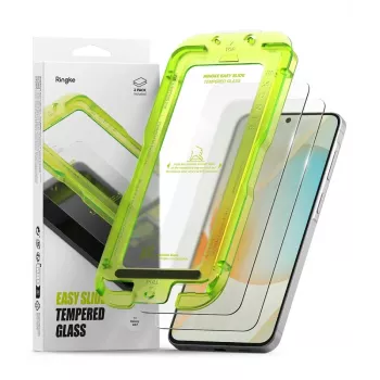 Ringke Easy Slide 2-pak skærmbeskyttelse i hærdet glas til Samsung Galaxy A57 5G, transparent