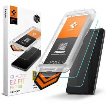Spigen Glas.tR EZ Fit Pro AC HD 2-pak hærdet glas skærmbeskyttelse til Samsung Galaxy S26+ Plus Clear