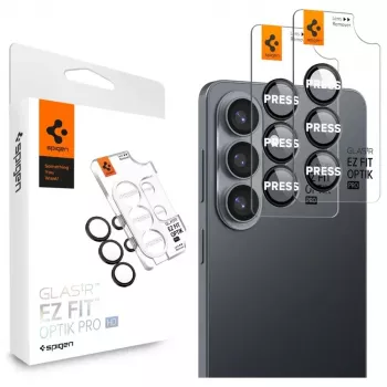 Spigen Optik Pro HD Glas.tR EZ Fit kamerabeskytter 2-pak til Samsung Galaxy S26+ - sort