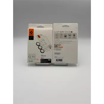Spigen Optik Pro HD GLAS.TR EZ Fit kamerabeskytter 2-pak til Samsung Galaxy S26 - sort