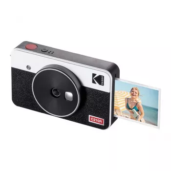 KODAK C210RW Retro White Bærbar fotoprinter med Bluetooth