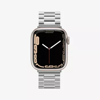 Spigen Modern Fit Link-armbånd til Apple Watch 42/44/45/49 mm - sølv