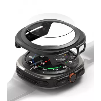 RINGKE SLIM & HÆRDET GLAS GALAXY WATCH ULTRA (47 MM) TITANIUM BLACK