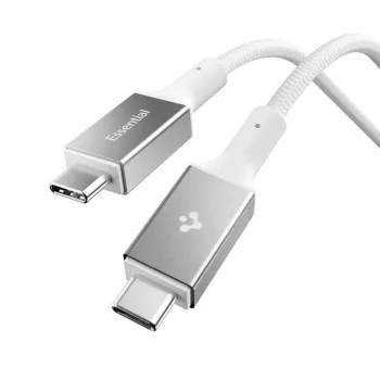 Spigen Essential USB-C til USB-C-kabel 100W 1 m hvid