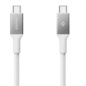 Spigen Essential USB-C til USB-C-kabel 100W 1 m hvid