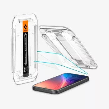Spigen Glas.tR EZ Fit 2-pak Skærmbeskytter til Google Pixel 9a, klar