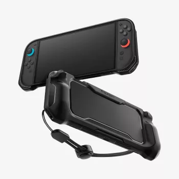 Spigen Rugged Armor Nintendo Switch 2 Etui Mat sort