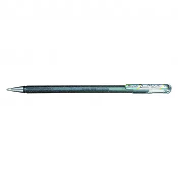 Pentel Hybrid Dual Metallic gelpen - metallisk sølv - 1,0 mm - med hætte