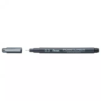 Pentel Pointliner fineliner sort 0,3 mm