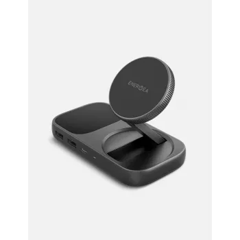 ENERGEA WiDock Plus 7-i-1 USB-C 3.1 dockingstation med Qi2 trådløs opladning, grafit