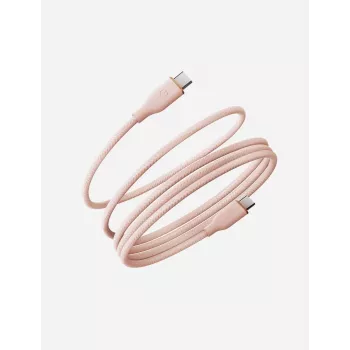 ENERGEA Helix 60 USB-C til USB-C magnetkabel 480Mbps 60W 1,5m pink