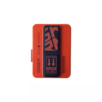 SKINARMA Mirage Spunk Wallet Magnetic Grip Stand orange