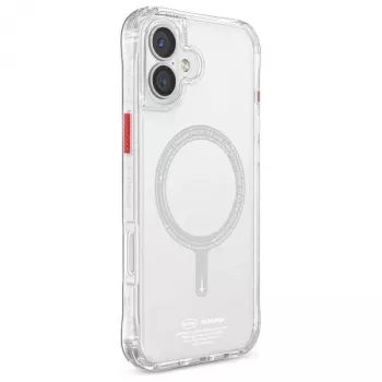 SKINARMA Saido Magnetic Charging Case til iPhone 16 6,1 inch Clear