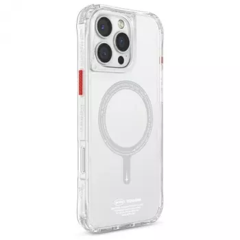 SKINARMA Saido Magnetic Charging Case til iPhone 16 Pro Max 6,9 inch Clear