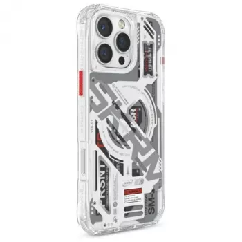 SKINARMA Ekho Magnetic Charging Case til Apple iPhone 16 Pro Max 6,9 inch klar/transparent