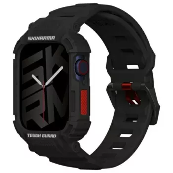 SKINARMA Mecha 2-i-1 Rem og Etui til Apple Watch 45/44mm sort