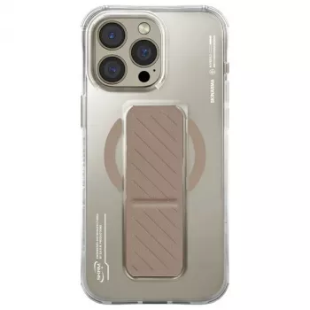 SKINARMA Axon magnetisk opladning + grebstander Case til iPhone 16 Pro 6,3 inch - champagne