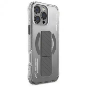 Skinarma Axon Case til iPhone 16 Pro 6,3 inch, magnetisk opladning + grebstander, titanium